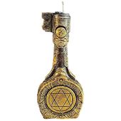 CZARNA ŚWIECA Z WOSKU PSZCZELEGO MAGICZNY KLUCZ 1 SZT