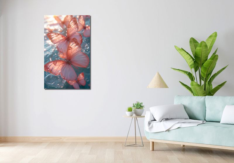 Obraz 60x100cm Świetliste Motyle zdjęcie 2