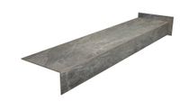 Stopnica gresowa grafitowa kamień, nacięcia antypoślizgowe, schody 160x30