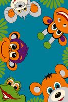 Dywan Agnella Funky Tig Turquoise 80X120