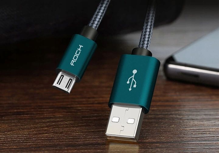Kabel Rock Micro Usb Ładowarka Nokia Samsung Sony zdjęcie 3