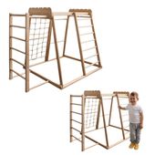 domowy plac zabaw Skandiko basic - drewno