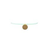 naszyjnik choker rzemyk - mięta n530m