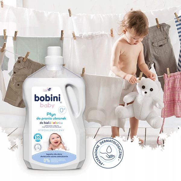 Bobini Baby Hipoalergiczny Płyn do Prania dla Dzieci 5l 70 prań zdjęcie 11