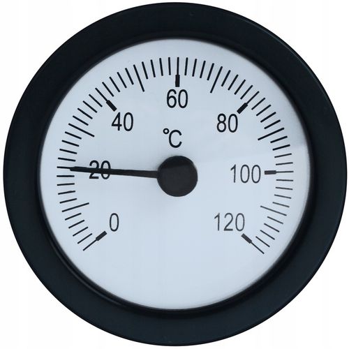 TERMOMETR TARCZOWY Z SONDĄ do pieca kotła 0-120C na Arena.pl