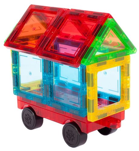 KOLOROWE Klocki Magnetyczne KONSTRUKCYJNE 3D XXL MAGNETIC TILES 45 Eelem. na Arena.pl