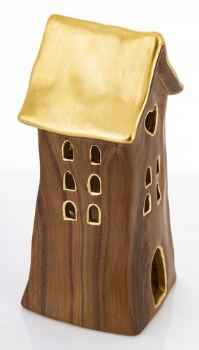 DOMEK 21x10 CM NA TEALIGHT LAMPION CERAMICZNY ŚWIĄTECZNY PREZENT NA ŚWIĘTA na Arena.pl