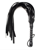 Pejcz 42 cm Czarny Skórzany Bat Bicz Sex Chłosta