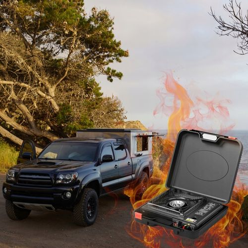 Kuchenka turystyczna palnik przenośna polowa 4x kartusz gazowy Interglobus na Arena.pl