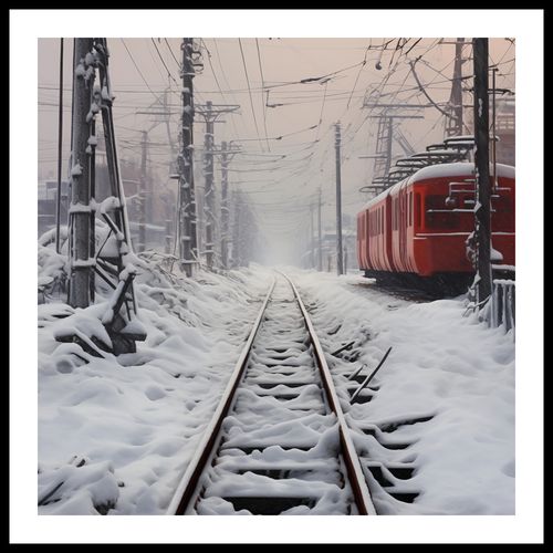 Plakat 50x50cm Podróż po Torach na Arena.pl