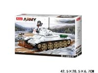 Nowe KLOCKI SLUBAN WWII Czołg T34 biały zima 518 el kompatyb. z LEGO  Zabawka dla dzieci
