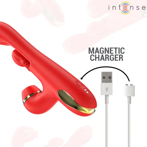 intense katy wielofunkcyjny stymulator z 4 głowicami, czerwony na Arena.pl