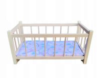 łóżeczko drewniane dla lalek  37