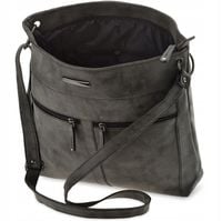 Pojemna TOREBKA DAMSKA NA RAMIĘ Duża LISTONOSZKA Skórzana TORBA