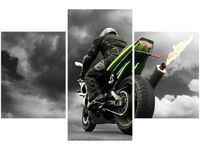 90X60CM OBRAZ MONSTERBIKE TRZY OBRAZY