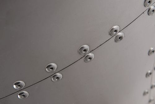 Fotel Jajo aluminium brąz PU na Arena.pl