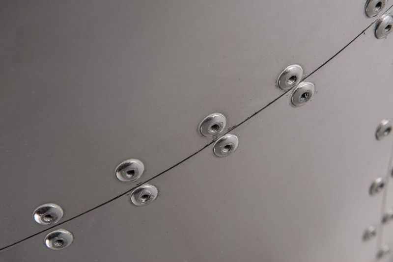 Fotel Jajo aluminium brąz PU zdjęcie 5