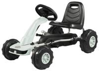 Gokart na pedały HyperMotion, 2 tryby jazdy, szary dla dzieci 3-6 lat