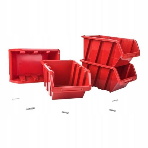 Kuweta pudełko organizer 20x NP6 czerwone na Arena.pl