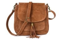 Torebka skórzana Damska Zamszowa Listonoszka retro X40