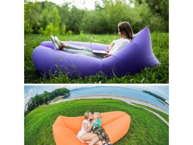 Nadmuchiwana sofa Lazy Bag idealna do ogrodu zdjęcie 9