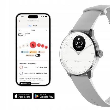 Smartwatch Withings ScanWatch Light 37mm biały na Arena.pl