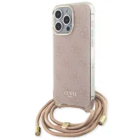 guess guhcp15lhc4sep iphone 15 pro 6.1różowy/pink hardcase crossbody