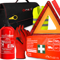 GAŚNICA 1KG APTECZKA DIN13164 KAMIZELKA TORBA TRÓJKĄT RĘKAWICE ZESTAW