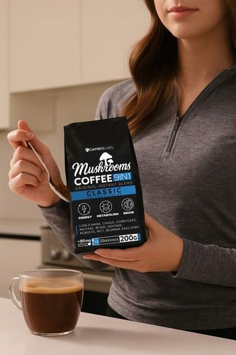 KAWA Z GRZYBÓW 9 w 1 Lions Mane Cordyceps Chaga Reishi MCT Błonnik na Arena.pl