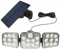 Ścienna lampa solarna SSL-138 pilot, czujnik ruchu i zmierzchu