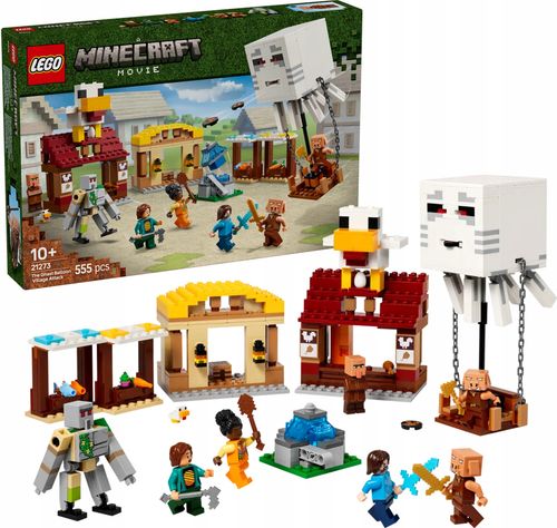 21273 - lego minecraft - atak balonowego ghasta na wioskę na Arena.pl
