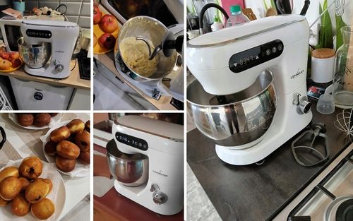 ROBOT KUCHENNY PLANETARNY MOCNY MIKSER 3X MIESZADŁA MISA Z UCHWYTEM LED na Arena.pl