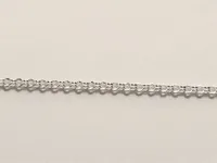 ŁAŃCUSZEK SREBRNY LISI OGON POJEDYŃCZY 50 CM 2,1mm