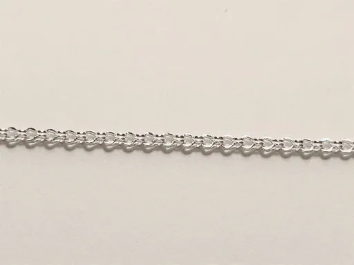 ŁAŃCUSZEK SREBRNY LISI OGON POJEDYŃCZY 50 CM 2,1mm zdjęcie 1