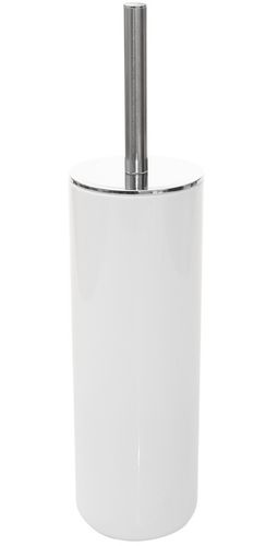 Szczotka do WC toalety biała łazienkowa toaletowa zamknięta chrom stojąca na Arena.pl
