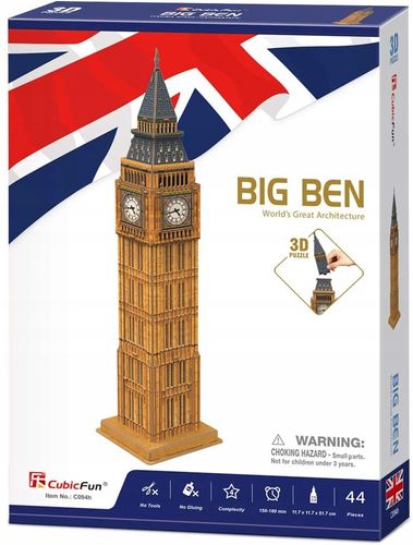 puzzle 3d zegar big ben 47el.0947 na Arena.pl