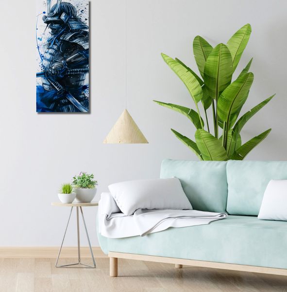 Obraz 30x70cm Samuraj w Błękicie zdjęcie 2