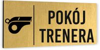 Tabliczka na drzwi pokój trenera Piktogram Tablica informacyjna Aluminium