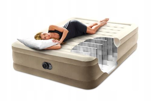 Materac dmuchany dwuosobowy łóżko do spania Intex 64428 z pompką na Arena.pl