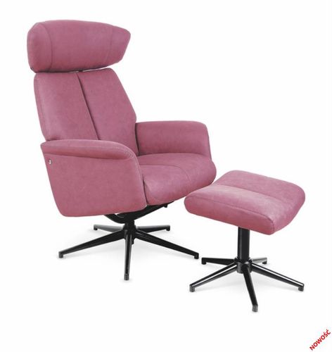 VIVALDI recliner ciemny róż na Arena.pl