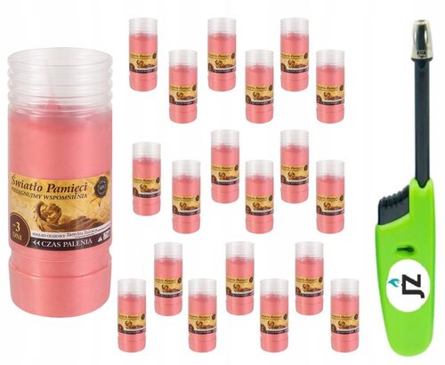 WKŁADY DO ZNICZY OLEJOWE K-2 CZERWONE ZAPACHOWE DŁUGOTRWAŁE 2-3 DNI PALENIA na Arena.pl