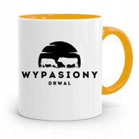 Dla Drwala Rębacza Kubek Żółty Prezent Na Urodziny Z Nadrukiem Ze Zdjęciem