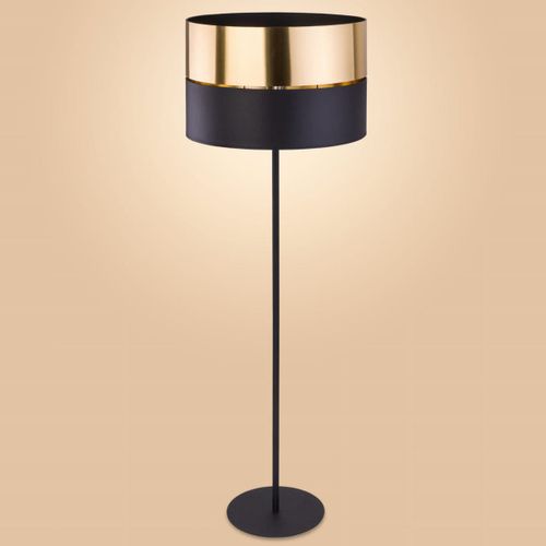 Lampa podłogowa loft Hilton 5465 TK Lighting okrągła czarna złota na Arena.pl