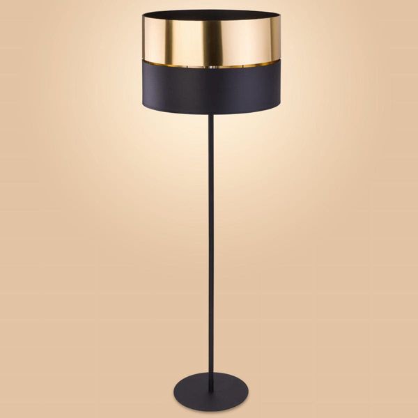 Lampa podłogowa loft Hilton 5465 TK Lighting okrągła czarna złota zdjęcie 3