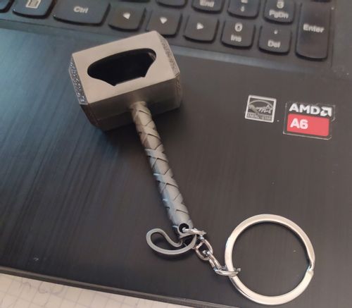 1 2371 Breloczek Młotek Thor 'a Asgard Srebrny Otwieracz na Arena.pl