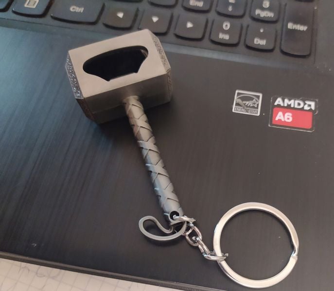 1 2371 Breloczek Młotek Thor 'a Asgard Srebrny Otwieracz zdjęcie 6