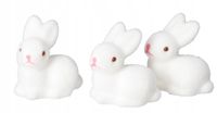 ZAJĄC ZAJĄCZEK WIELKANOCNY ZAJACZKI 3SZT FIGURKA