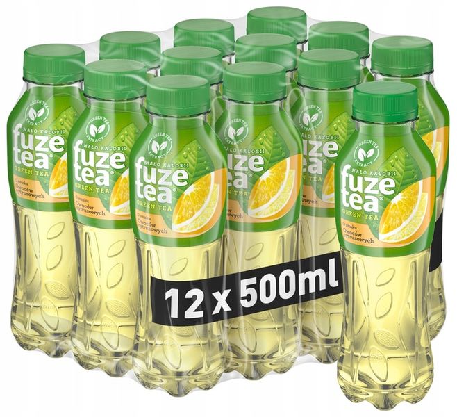 Herbata FuzeTea Zielona Green Tea Citrus 500ml x12 zdjęcie 1
