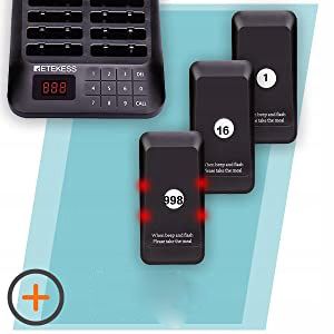 Retekess TD157 Bezprzewodowy Pagera Restauracji, 500M,Przywoływacz Klientów na Arena.pl