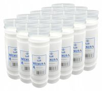 Rewelacyjne wkłady do zniczy Parafinowe Całoroczne Wenus 4 4dni 15szt